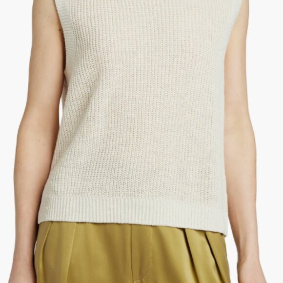Faherty Linen/Cotton Knit Sleeveless Top - Picture 5 of 7